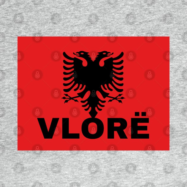 Vlorë City in Albanian Flag by aybe7elf